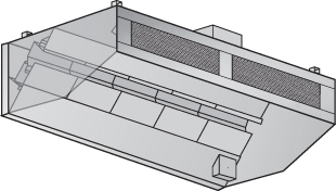 LCFS-hood LCFS Low Clearance Front Supply Hood for Commercial Kitchen