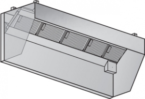 LPPO-hood Low Proximity Passover (LPPO) Hood for Commercial Kitchen