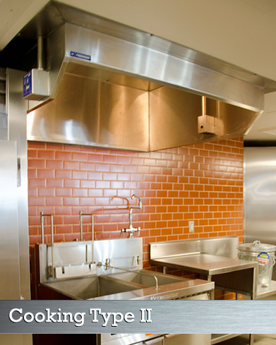 Commercial Kitchen Ventilation Hoods (Type II heat and steam)