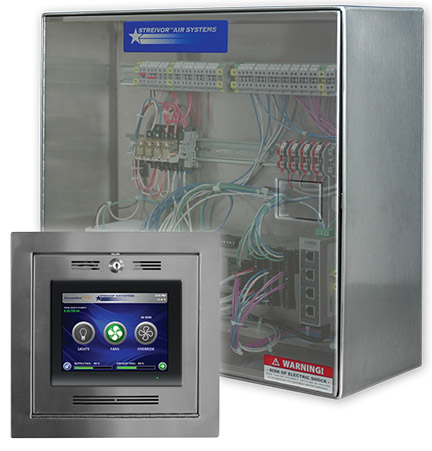DemandAire Gold Demand Controlled Ventilation Box and HMI Screen