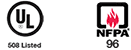 DemandAireBronze-compliance-logos UL listed and NFPA 96 logos